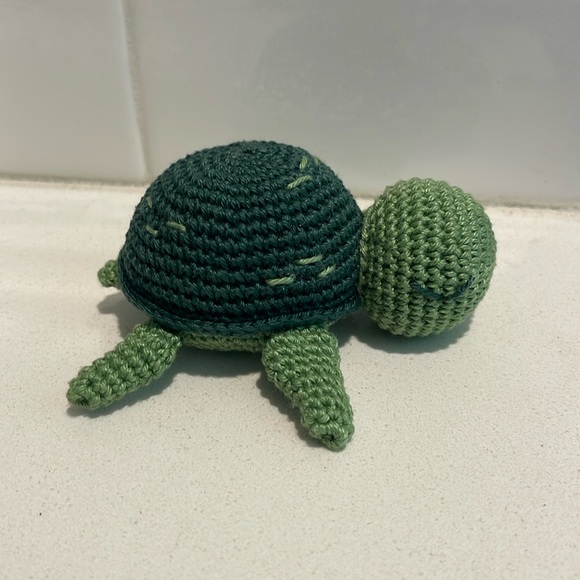 Hand Crafted Other - Handcrafted Sea Turtle Figure Toy Amigurumi Crochet Toy Decor Animal Ocean